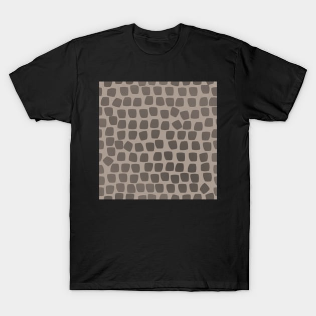 Leopard Mosaic on Beige Taupe 5748 T-Shirt by ArtticArlo